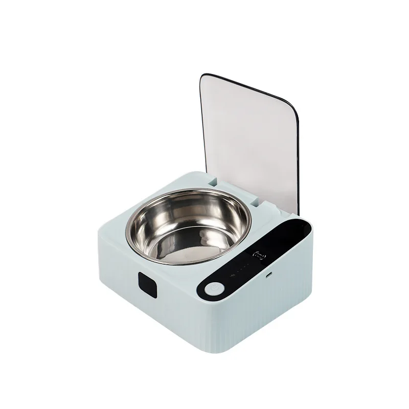 Pet Smart Infrared Sensor Open Lid Cat Bowl Stainless Steel with Lid Dustproof Insect-proof and Moisture-proof Pet Bowl image 3