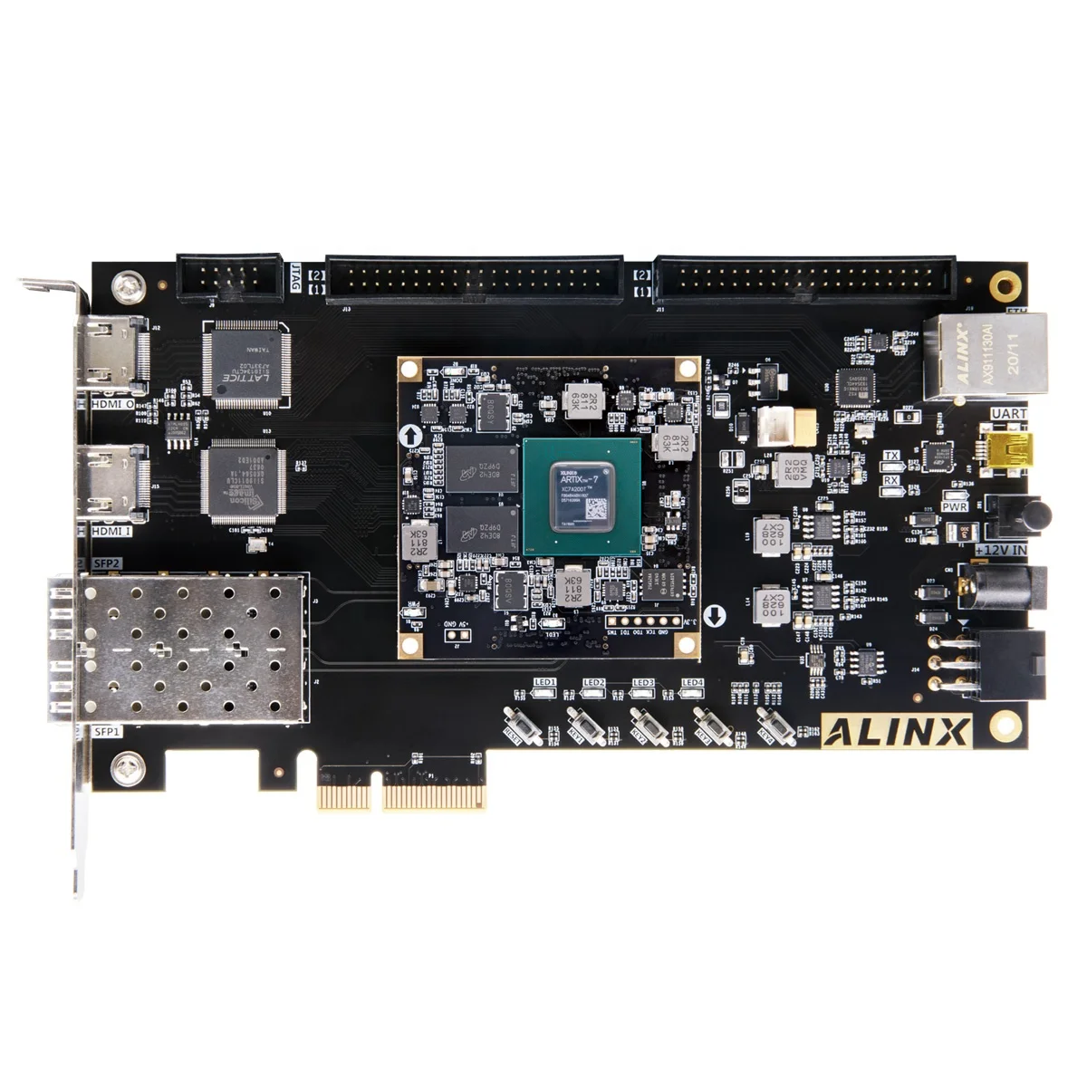 

ALINX AX7A035: XILINX Artix-7 XC7A35T FPGA Development Board A7 SoMs XC7A 35T SFP PCIe Xilinx Fpga Development Board