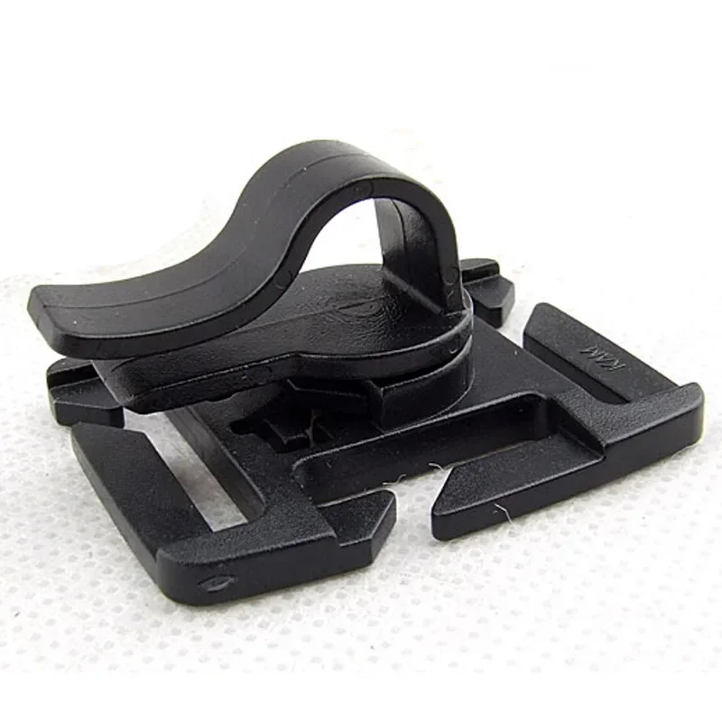 2/4PCS Rotatable Drinking Tube Clip MOLLE Hydration Bladder Straw Hose Webbing Clip for Water Pack
