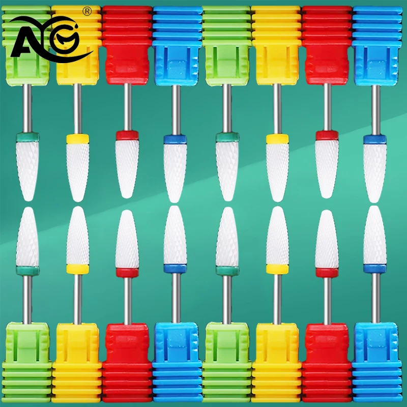 

AG Dental Ceramic Bits Ceramic Milling Cutter Nail Drill Bits Electric Manicure Drills Pedicure Mill Bits Machine Files
