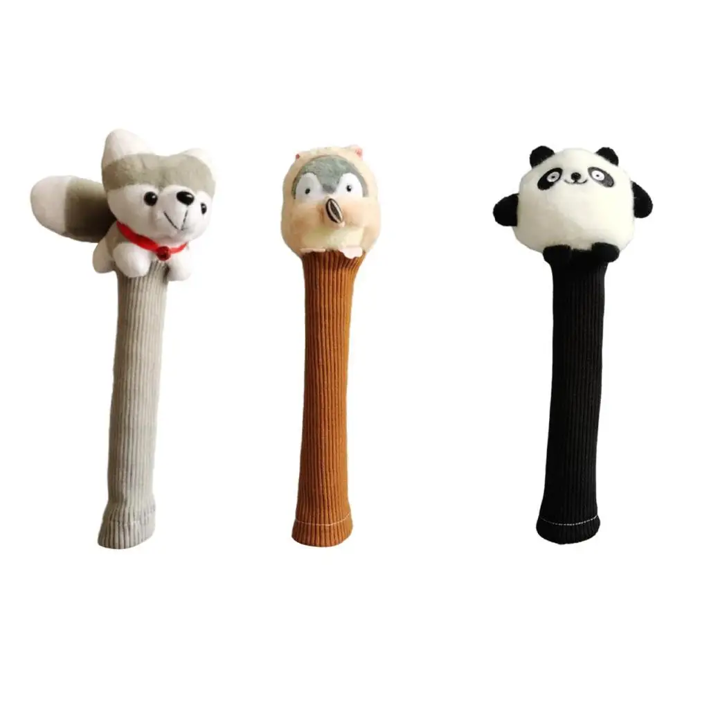 Cartoon Racket Handle Cover Velvet Knit Overgrip Shock Absorbing Non Slip for Badminton