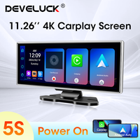 Develuck 11.26 Inch Wireless CarPlay Android Auto 4K Dash Cam Car DVR  Video Recorder Monitor GPS Navigation Dual Lens Recording