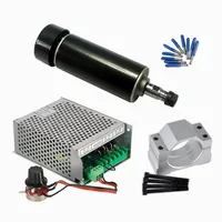 Air Cooled Spindle Motor 500W 52MM Clamp ER11 Collet 3.175mm Mach3 Power Supply Governor for DIY Milling Carving Machine