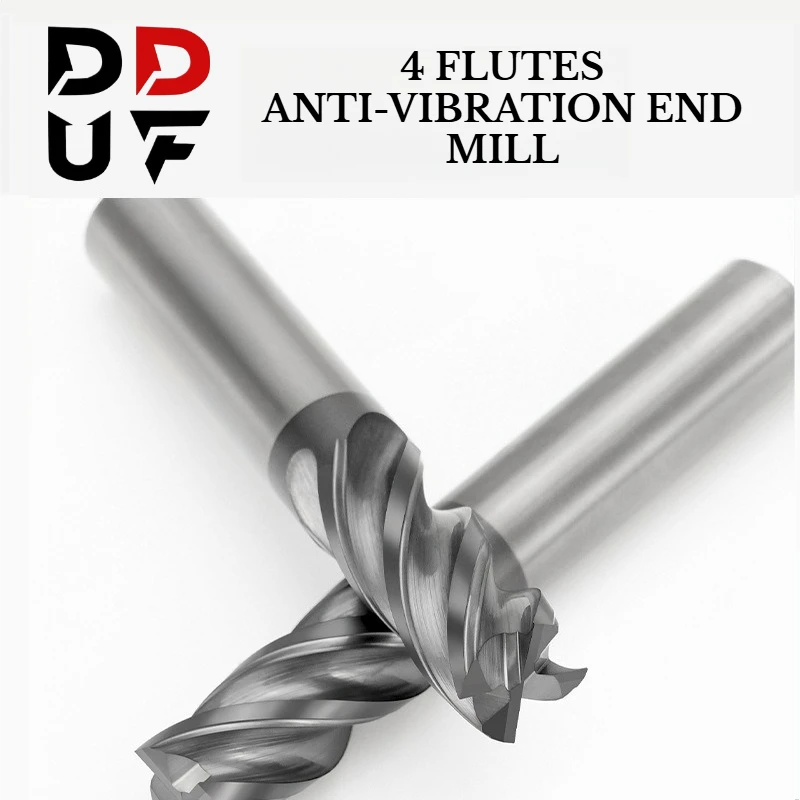 

DDUF HRC70 A39 Carbide Milling Cutter for Titan Alloy 4 Flutes Flat Coating Tungsten Steel End Mill for Steel CNC Cutting Tools