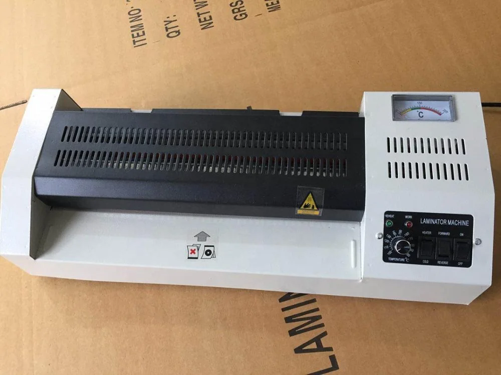 320B A3 Economische fabrieksprijs Pouch Film Seal Laminator Machine met knop