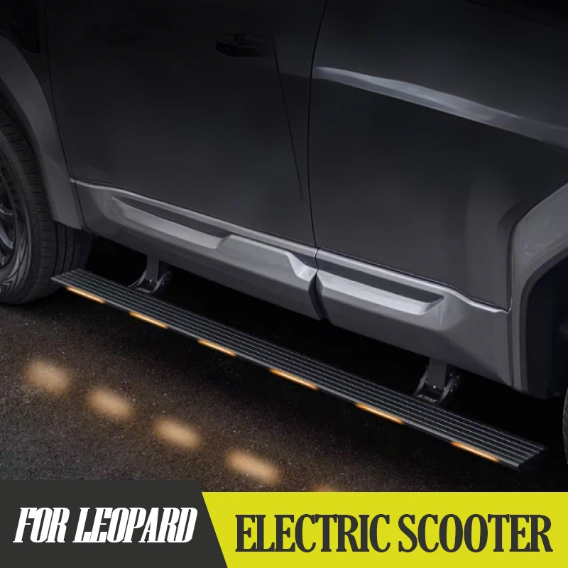 

For BYD Formula Leopard 5 Auto Retractable Electric Running Boards RGB LED Welcome Lights Waterproof HeavyDuty Plug