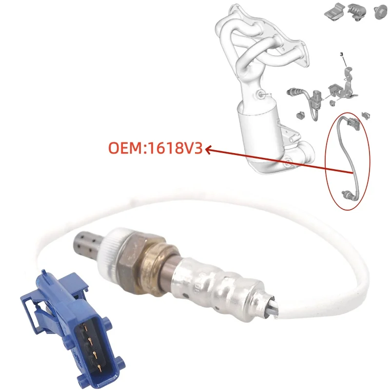 

1618V3 For Peugeot 207CC 308CC SW RCZ 3008 Citroen C4 1.6T Oxygen sensor