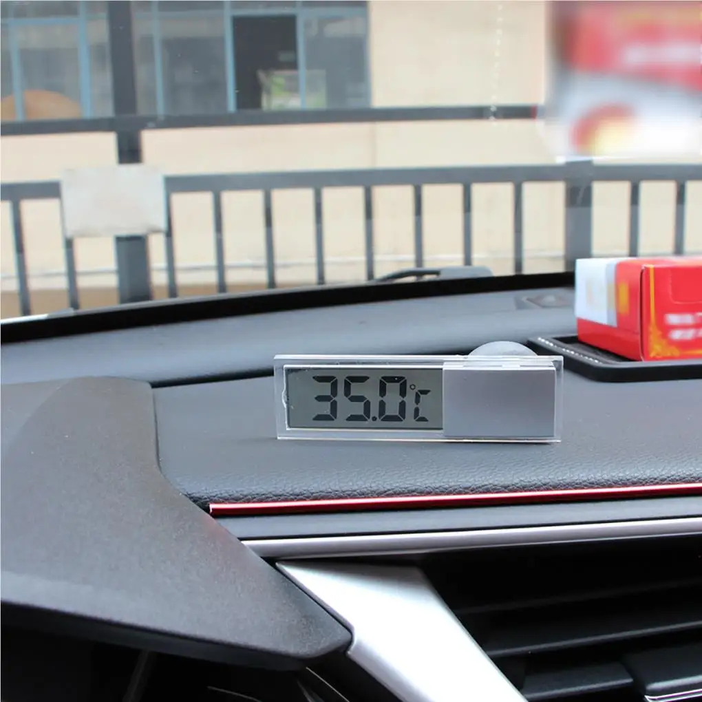 LCD Auto Digital Thermometer Fahrenheit Uhr Aquarium Temperatur messer Energie spar messer Instrumente Zubehör