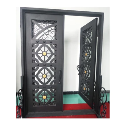 

Hot Selling Cast Iron Door Exterior Iron French Doors Wrought Iron French Doors