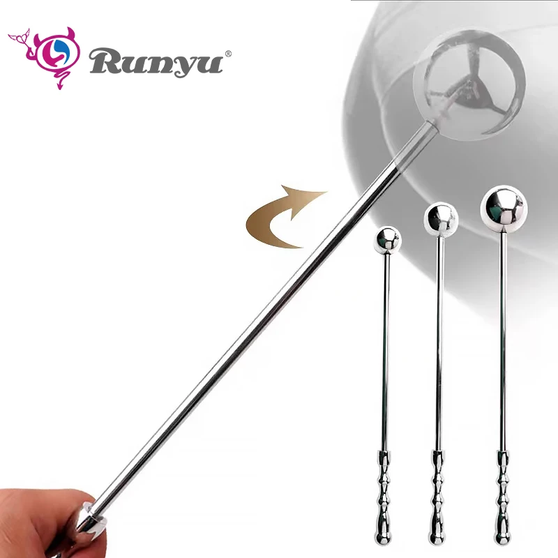 Runyu Metal Hand-Held Round Ball Anal Plug Posterior Chamber Expansion Couple Adule Dildo Toy Male And Female Flirting Butt Plug