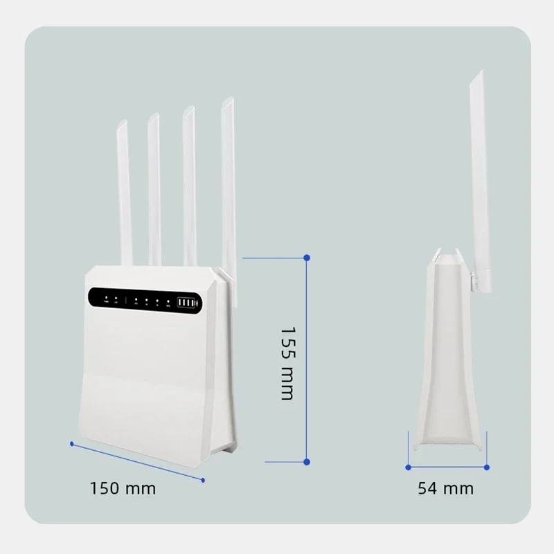 Customized wireless CPE LTE 4G router 300Mbps portable gateway with SIM card slot 4G router WiFi modem