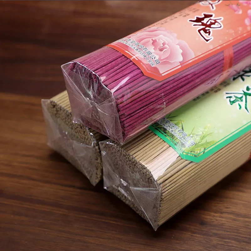 Y 32cm Jasmine Incense Sticks for Buddha Temple Rose Green Tea Bamboo Stick Scented Wealth Prayer Blessing Home Fragrance