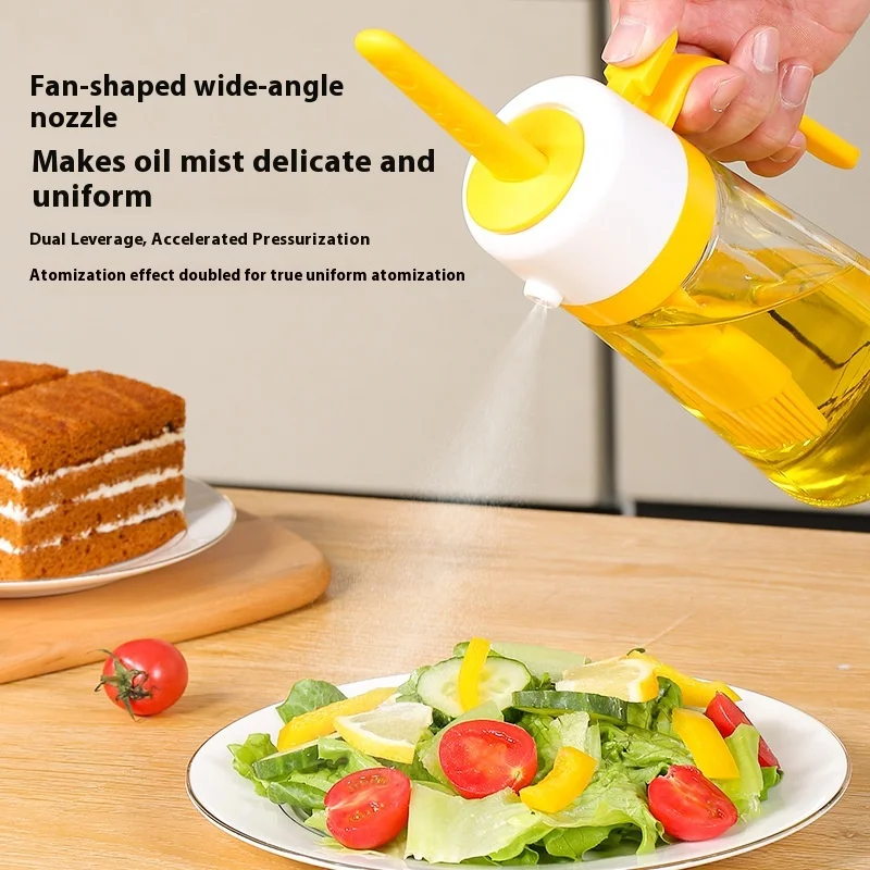 

New All-in-one Silicone Creative Kitchen and Home Leak Proof Atomized Glass Spray Bottle