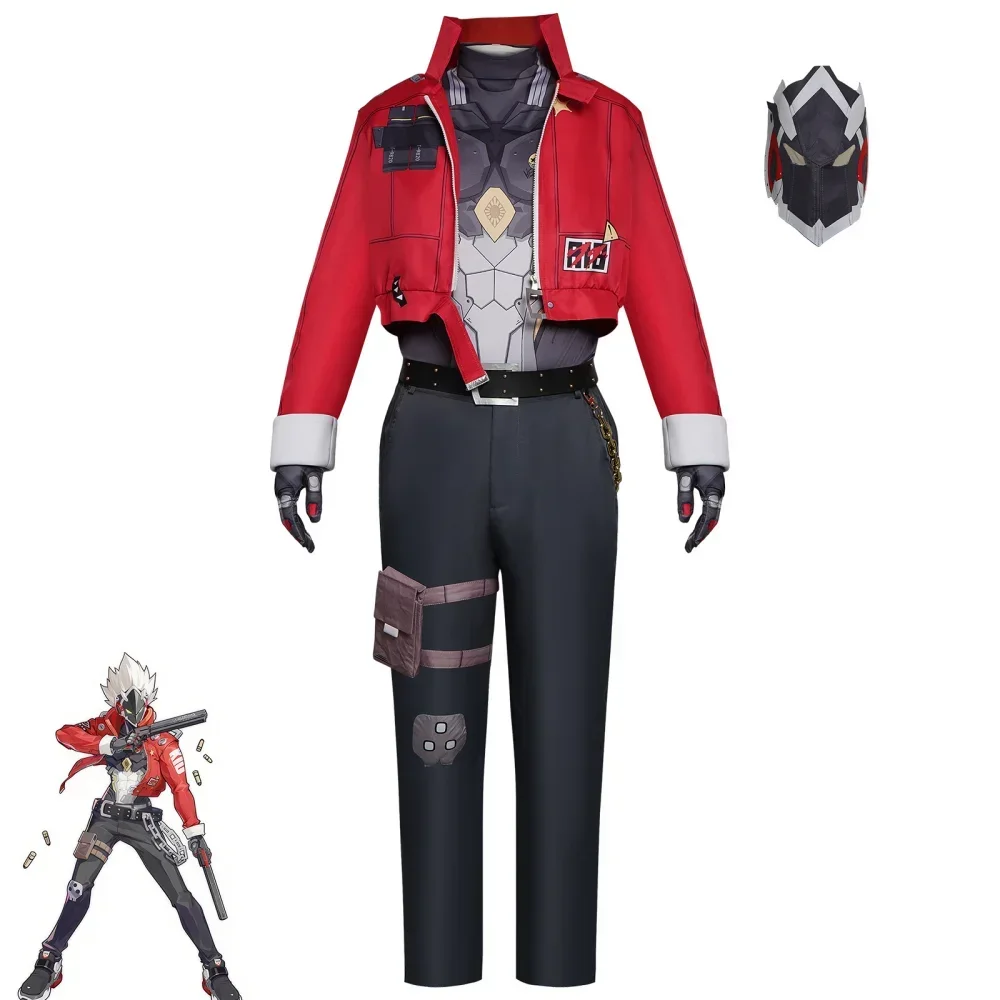 Disfraz de Billy the Kid para mujer y hombre, traje de Cosplay de Zenless Zone Zero Cos, peluca para Halloween