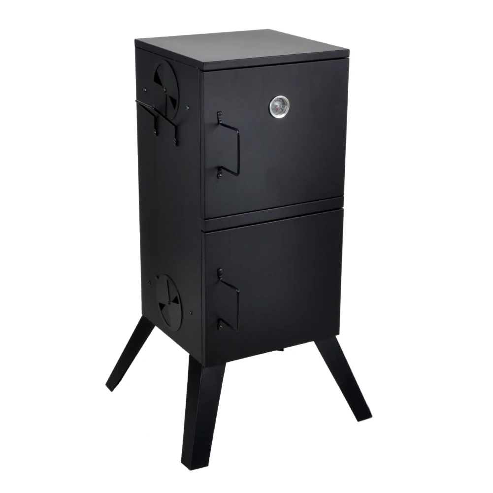 SEJR شواية مدخنة خشبية شديدة التحمل بطبقة مزدوجة من الفحم العمودي #2