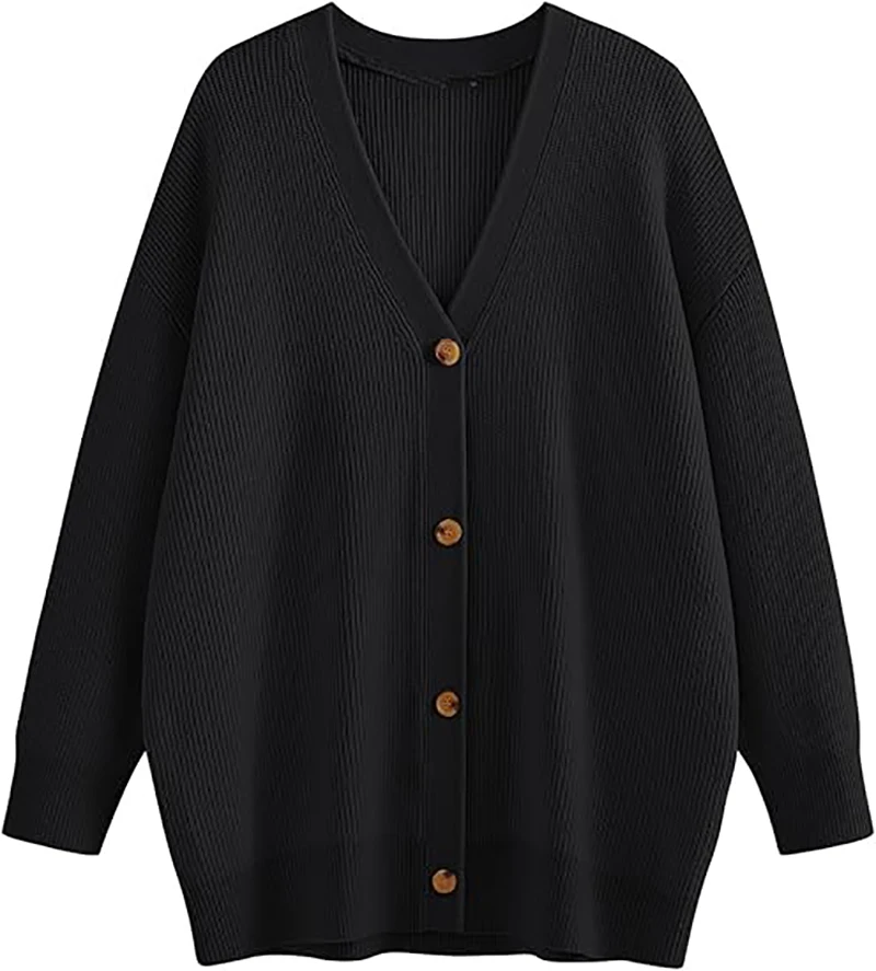 Howal Sweaters for Women Oversized Cardigan V Neck Knit Sweater Winter Ladies Tops