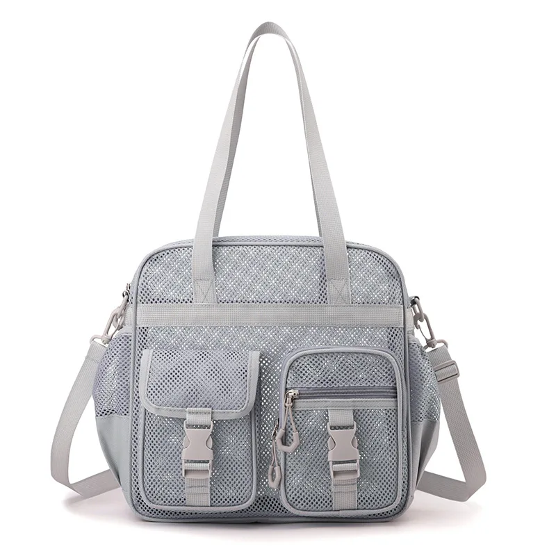 

Mesh perforated shoulder bag women quick-drying breathable beach handbag fitness travel storage bag