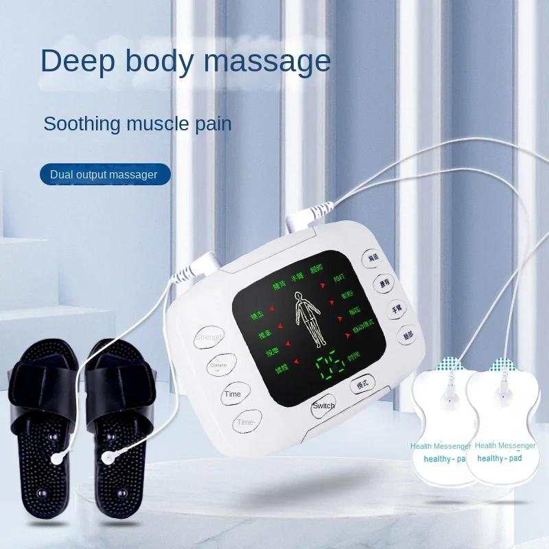 Massager Color Screen MINI Massager Acupoint Double Output Pulse Digital EMS Meridian Massage Instrument