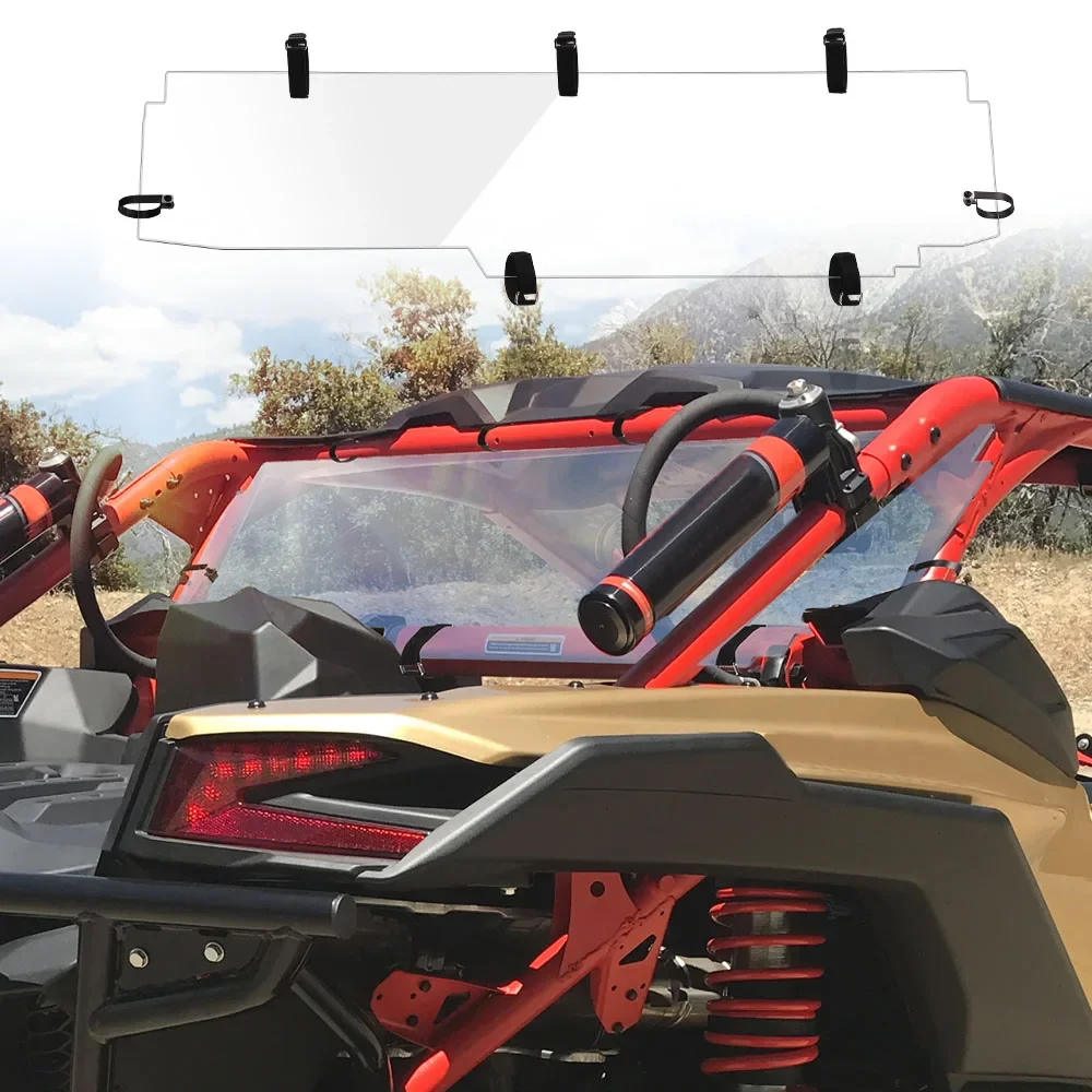 UTV PC Window Clear Rear Back Windshield 715006387 for Can-Am Maverick X3, X3 Max 2017+ R RR 4x4 XMR XDS Turbo DPS