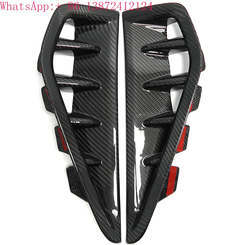 

For Dodge Ram TRX Off-Road SRT 1500 2500 2019+ Side Air Vent Cover Car Side Fender Vent Trim Frame Carbon Fiber Car Accessories