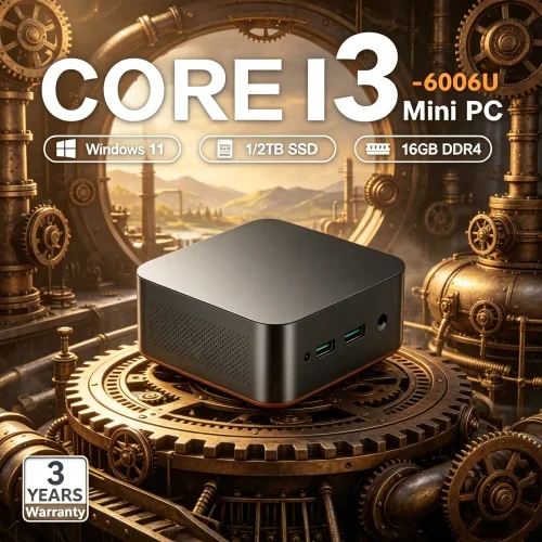

2026 Lucid Sophisticated MINI PC Windows 11 Pro Core I3 6006U RAM 1TB 2TB SSD WIFI 6 BT5.2 4K HD Facile Leisure Gaming Home