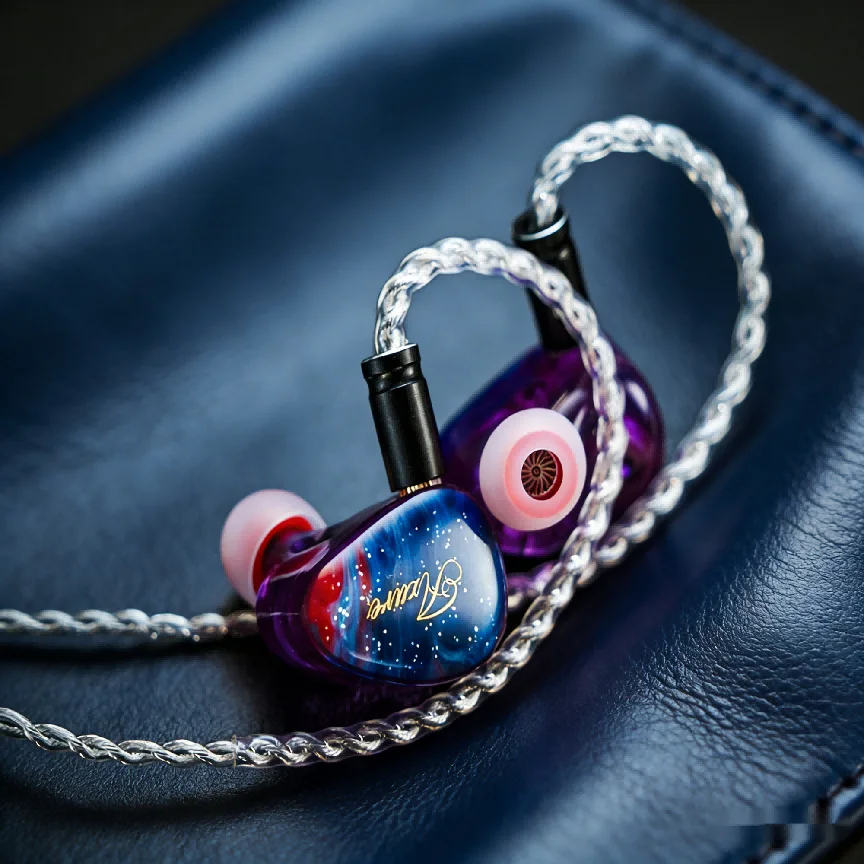 BEEP Azure 10mm+8mm 2DD+1BA Knowles Audio HiFi In-ear Earphones High-Quality Sound Comfortable Wired Earbuds 3.5mm+4.4mm Plug