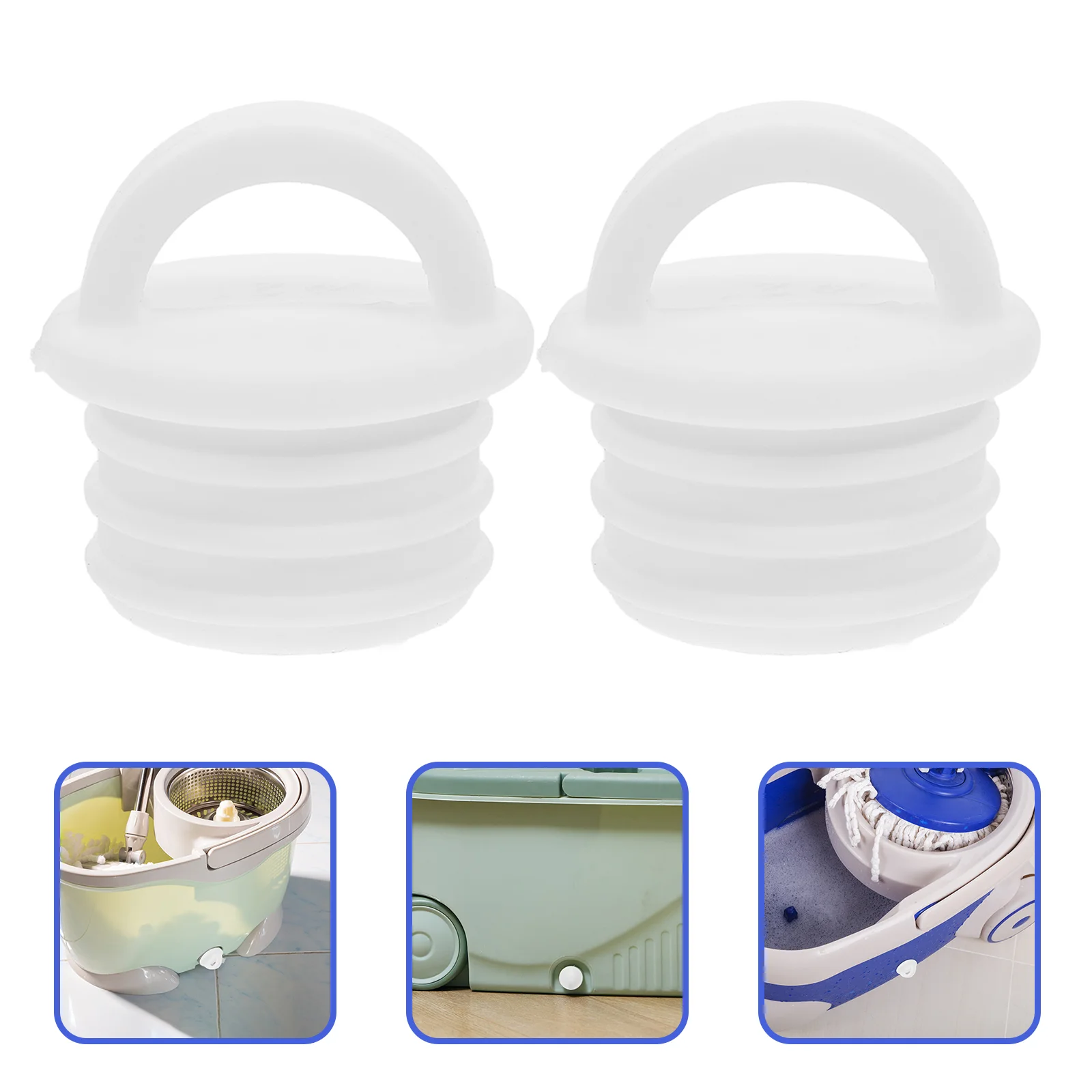 

3 Pcs Mop Accessories Bucket Plug Stoppers Drain Replacement Plugs Attachment Rubber Covers