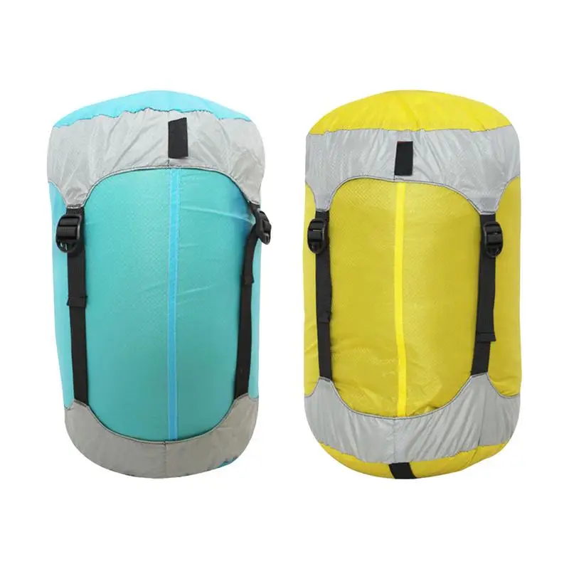 Compression Sacks for Travel Outdoor Lightweight Nylon Stuff Sacks Multi-Purpose Waterproof Space Saving Sleeping Bags Anti-Tear