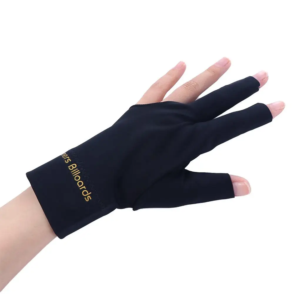 Guantes de billar antideslizantes para mano izquierda, accesorios de juego, guantes de taco de billar, guante de dedo separado, guante de tres dedos