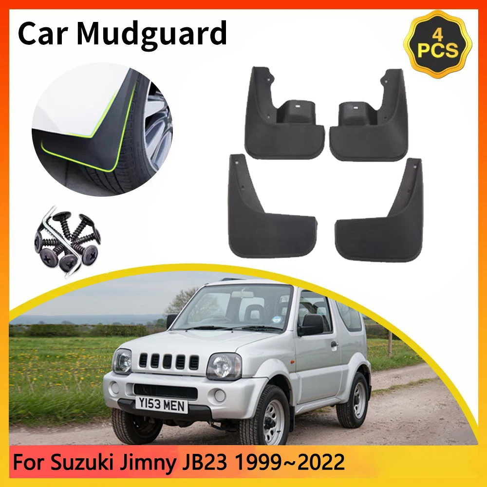 

For Suzuki Jimny JB23 JB33 JB43 JB53 MK4 4th 1999~2022 Car Mudguards Mudflap Mudguard Splash Guards Mud Flaps Fender accessories