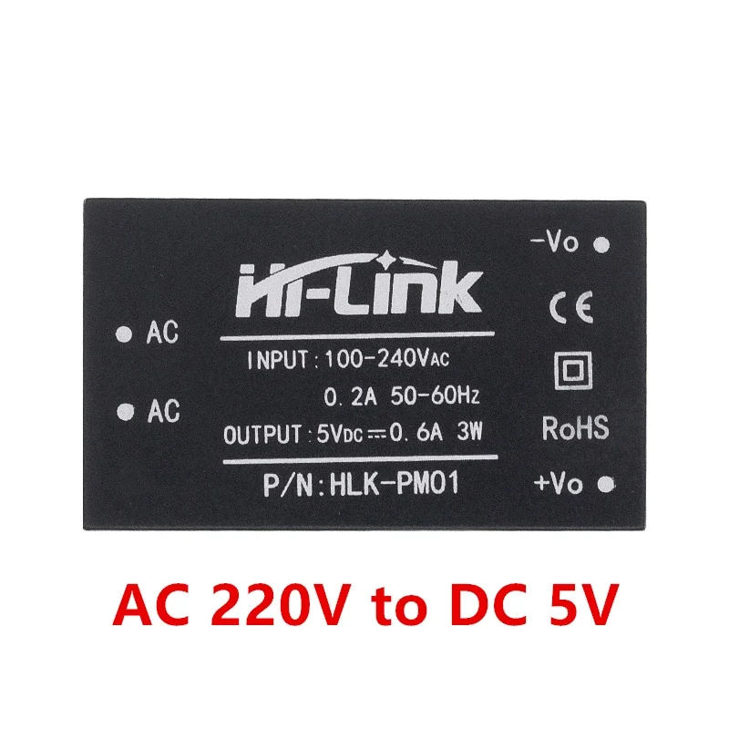 1pcs HLK-PM01 HLK-PM03 HLK-PM12 AC-DC 220V Mini Power Supply Module,intelligent Household Switch Power Supply Module