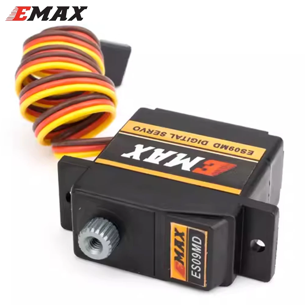 EMAX ES09MD 4.8-6V 2.6kg Dual-bearing Metal Gear Digital Servo With Futaba,JR Plug For Trex Align 450 Helicopter Airplane Parts