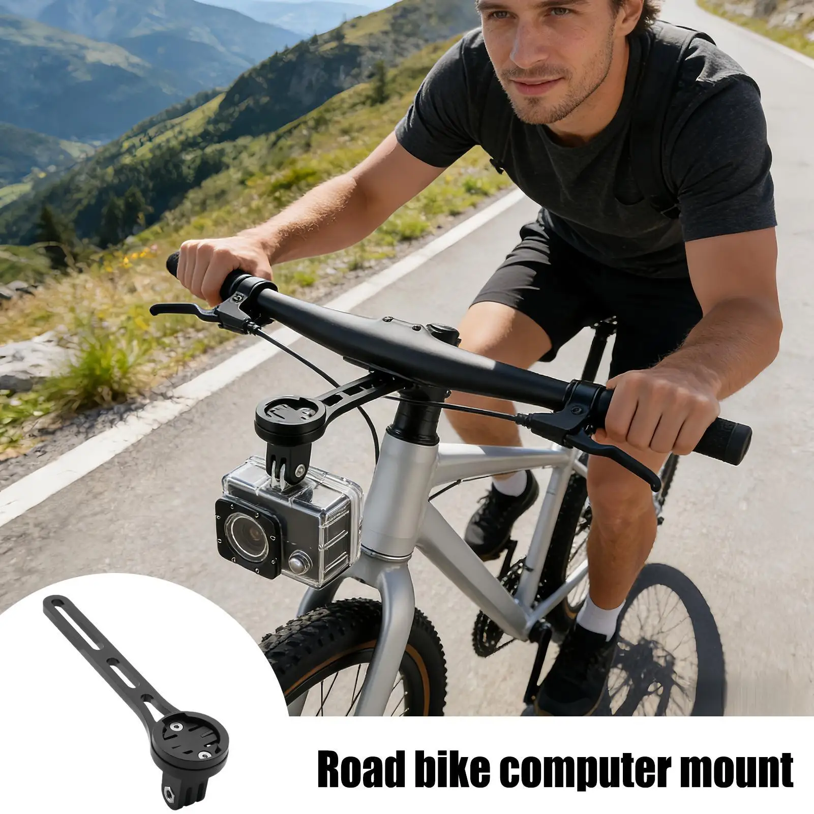 

Крепление для велокомпьютера, держатель для экшн-камеры, удлинитель для велосипедного фонаря, кронштейн для велокомпьютера на руль велосипеда