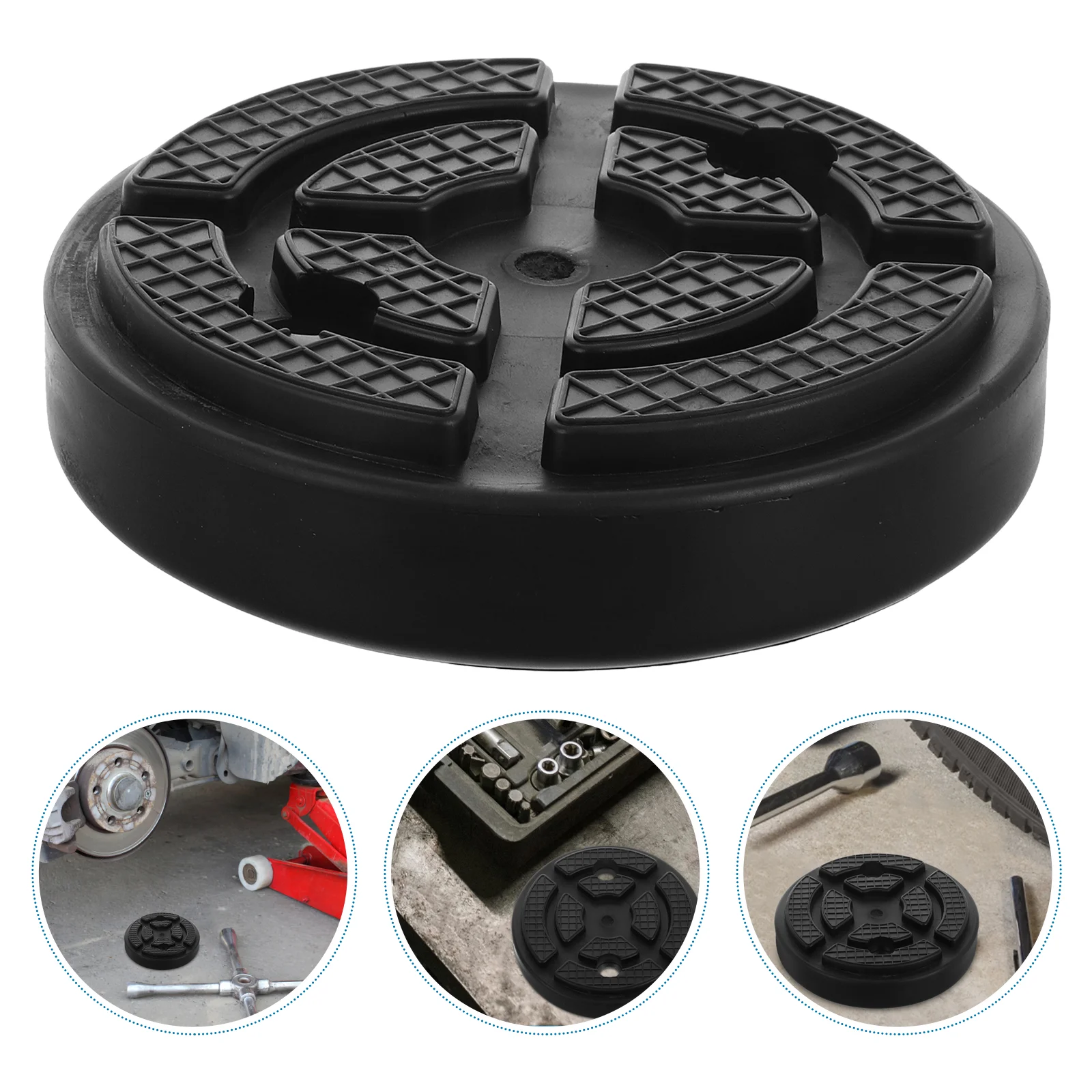 Auto Jacking Lift Pad Stable Two-Post Pad Round Heavy Duty Auto Jacks Rubber Pad for Replacement Automotive Lift Point Pad