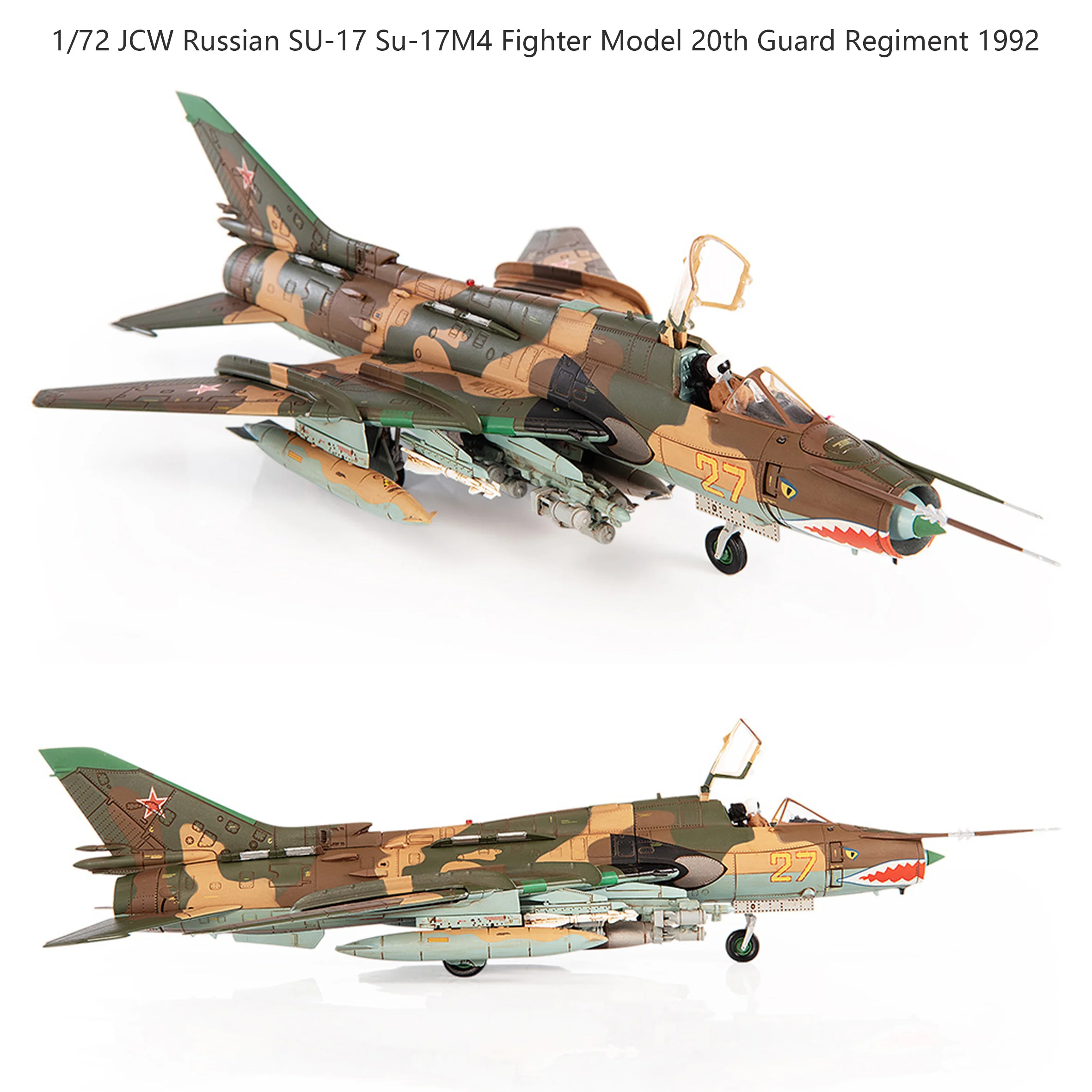 1/72 JCW Russian SU-17 Su-17M4 Fighter Model 20th Guard Regiment 1992  Alloy Collection Model