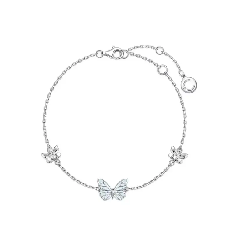 Luminous Butterfly Necklace And Bracelet Elegant Jewelry Gift Set For Her Birthday Anniversary Gift