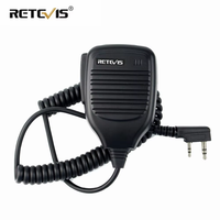Retevis HK001 Handheld Speaker Walkie Talkie Microphone PTT MIC Radio for Retevis RB619 H777 Baofeng UV 5R Quansheng UV K5