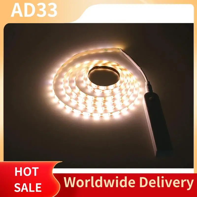 

Top Deals LED Light Strip PIR Motion Sensor Induction LED Strip 60Leds/M 2835Smd Under Bed Lamp For Closet Wardrobe Cabinet Stai