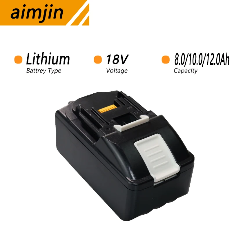 18V 8.0/10.0/12.0Ah Lithium-Ion Rechargeable Battery for Makita BL1815 BL1820 BL1840 BL1880 BL1860 BL1850 LXT400