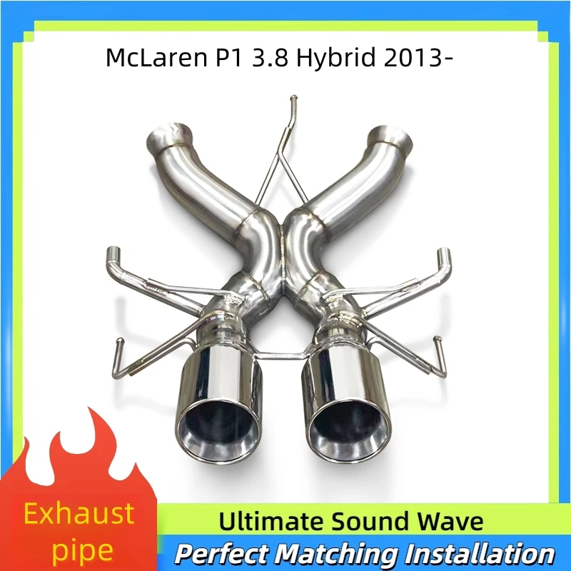 For McLaren P1 3.8 Hybrid 2013- Exhaust System Automotive Parts Customization Stainless Steel Cat Back Exhaust pipe