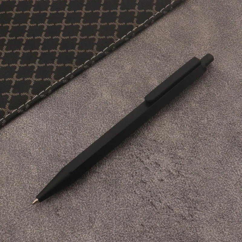 

1pc matte black Ballpoint Pen press School Stationery Office School Supplies Gift metal Pen