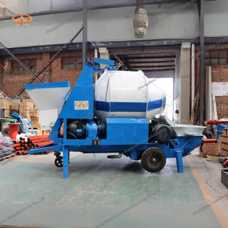 حار بيع مضخة خلاط البناء الخرساني مع خلاط الخرسانة Zsm500 خلاط الخرسانة الصغيرة المحمولة مع مضخة #3