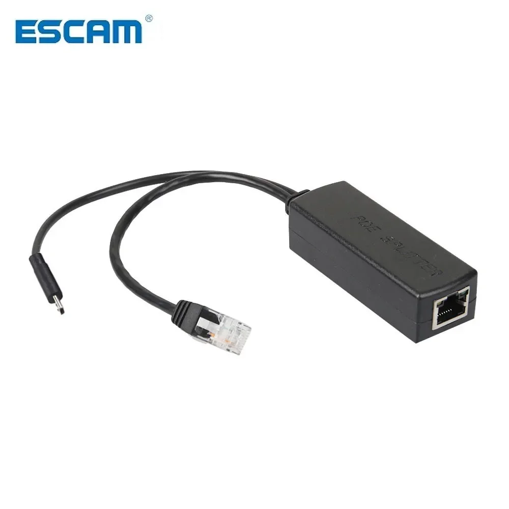 Активный разветвитель PoE Micro USB Power Over Ethernet от 48 В до 5 В, 2,4 А для планшетной камеры или Raspberry Pi IEEE 802.3af Активный разветвитель PoE Micro USB Power Over Ethernet от 48 В до 5 В, 2,4 А для планшетной камеры или Raspberry Pi IEEE 802.3af