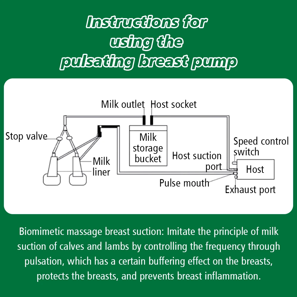 ماكينة حلب البقر والأغنام النبضية سعة 5 لتر، ماكينة حلب النبض الكهربائية للحيوانات، محمولة لمعدات تربية المزرعة