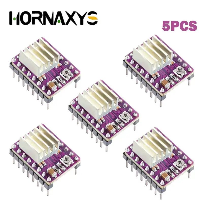 5/10PCS 3D Printer Parts StepStick A4988 DRV8825 Stepper Motor Driver With Heat sink Carrier Reprap RAMPS 1.4 - Image 8