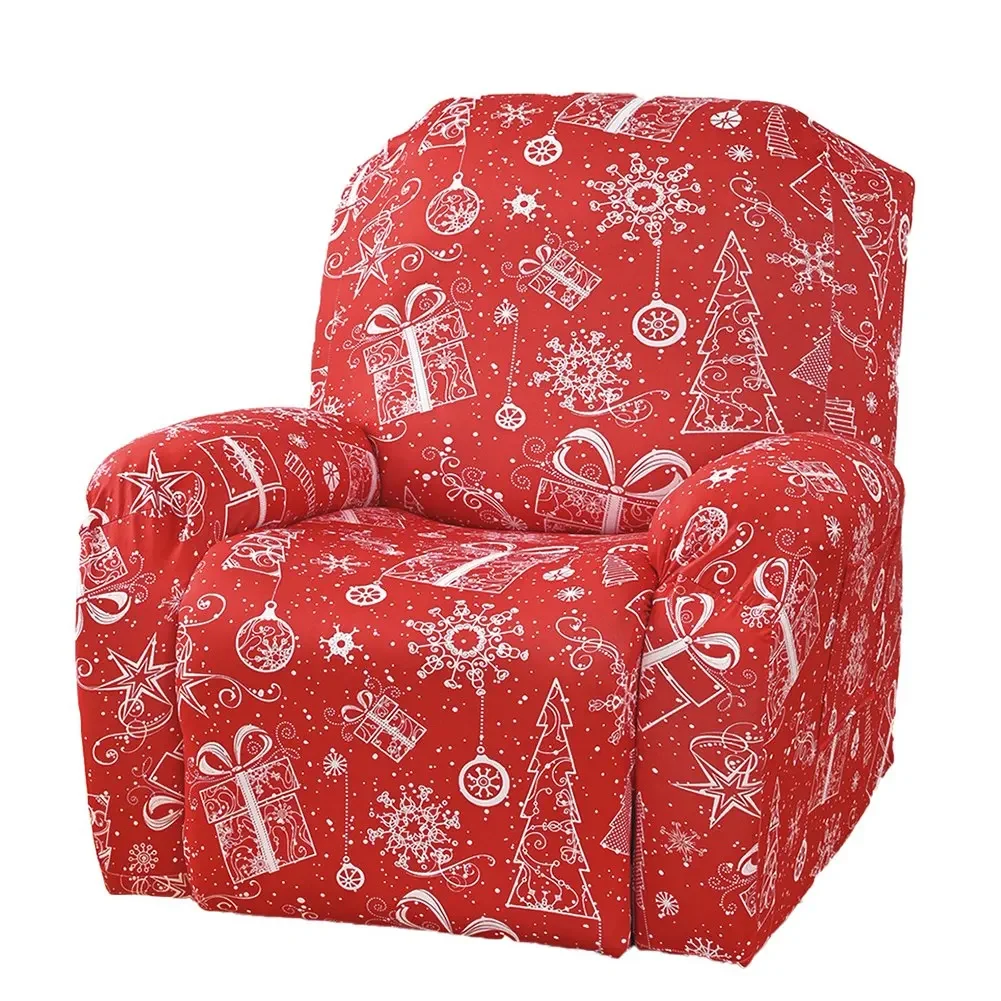 Christmas Sofa Cover Stretch Slip Cover Furniture Protector Spandex Couch Reclining Chair Cover