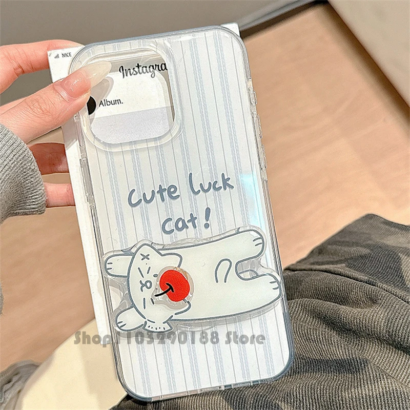 

Корейский милый Apple Cat, вращающаяся ручка для телефона Tok Griptok, подставка для телефона, поддержка iPhone, Samsung, универсальный держатель для аксессуаров