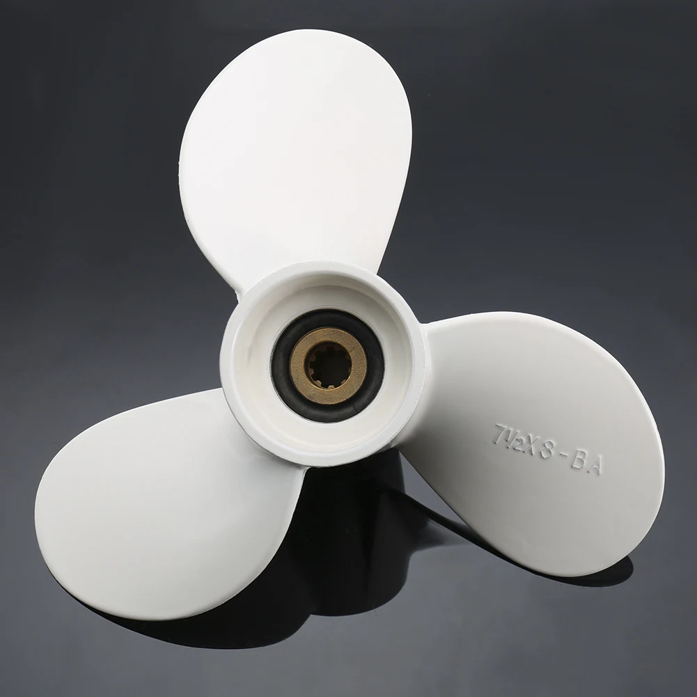 Outboard Motor Propeller 7 1/2 x 8 BA 3 Blades Aluminum Propeller Outboard Motor for  4HP 5HP 3 Blades Motor Propeller