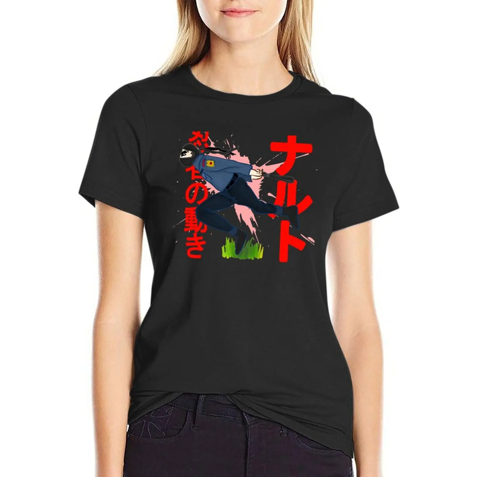 NINJA RUN T-Shirt hippie clothes funny heavyweights Women clothing