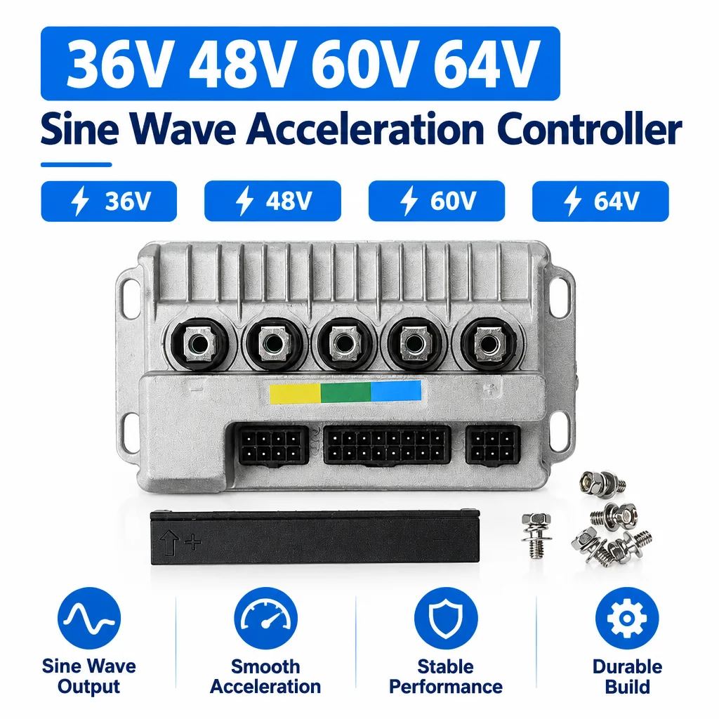 36V 48V 60V 64V Sine Wave Three-mode Module Controller 25-30A 500W-1000W Motor Upgrade for Electric Bikes/Scooters
